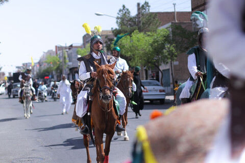 تصاویر| حرکت نمادین کاروان نینوا در بیرجند