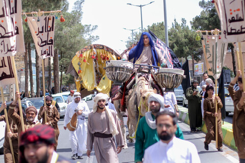 تصاویر| حرکت نمادین کاروان نینوا در بیرجند