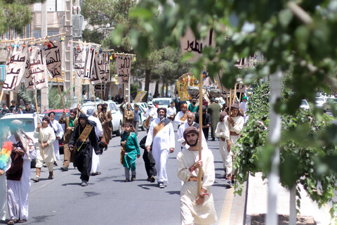 تصاویر| حرکت نمادین کاروان نینوا در بیرجند