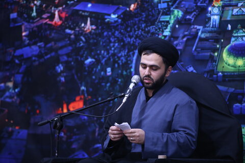 تصاویر/ عزاداری شب سوم در حرم مطهر سیدعلاالدین حسین(ع)