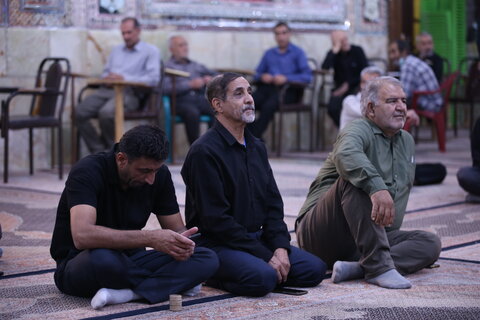 تصاویر/ عزاداری شب سوم در حرم مطهر سیدعلاالدین حسین(ع)