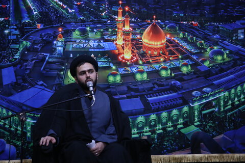 تصاویر/ عزاداری شب سوم در حرم مطهر سیدعلاالدین حسین(ع)