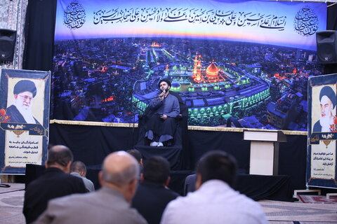 تصاویر/ عزاداری شب سوم در حرم مطهر سیدعلاالدین حسین(ع)