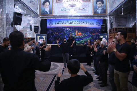 تصاویر/ عزاداری شب سوم در حرم مطهر سیدعلاالدین حسین(ع)