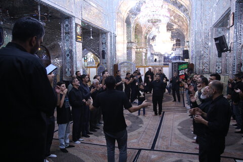 تصاویر/ عزاداری شب سوم در حرم مطهر سیدعلاالدین حسین(ع)