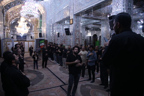 تصاویر/ عزاداری شب سوم در حرم مطهر سیدعلاالدین حسین(ع)