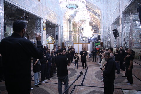 تصاویر/ عزاداری شب سوم در حرم مطهر سیدعلاالدین حسین(ع)