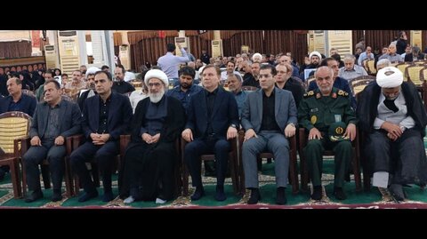 تصاویر/ مراسم گرامیداشت شهدای جنگ تحمیلی رژیم صهیونیستی به خاک ایران در مصلای بوشهر