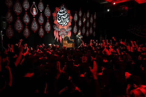 تصاویر/ عزاداری هیات فاطمیون قم