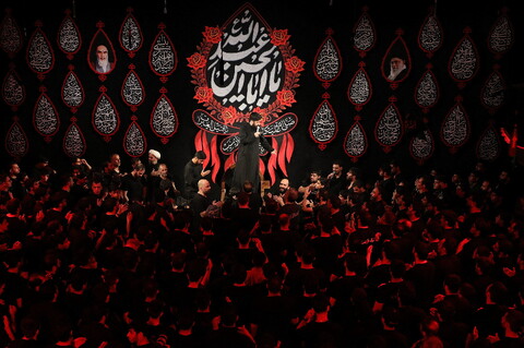 تصاویر/ عزاداری هیات فاطمیون قم