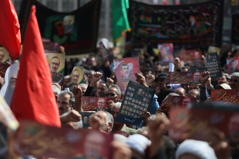 تصاویر / تشییع باشکوه پیکر مطهر شهید شادمانی در همدان