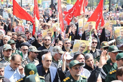 تصاویر / تشییع باشکوه پیکر مطهر شهید شادمانی در همدان