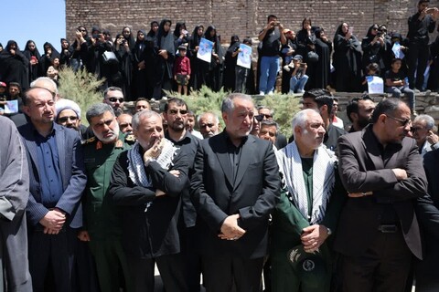 تصاویر| تشییع شهید سردار محمد کاظمی در روستای افین