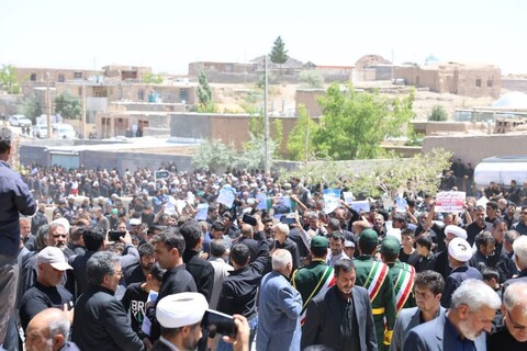 تصاویر| تشییع شهید سردار محمد کاظمی در روستای افین