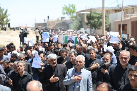 تصاویر| تشییع شهید سردار محمد کاظمی در روستای افین