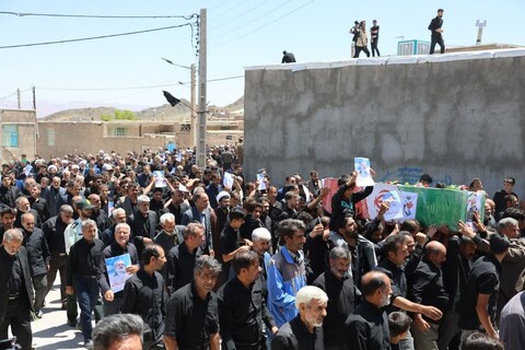 تصاویر| تشییع شهید سردار محمد کاظمی در روستای افین