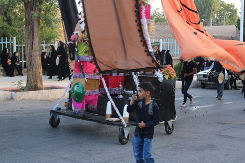 تصاویر/ آیین ورود نمادین کاروان امام حسین(ع) در شهر جوپار