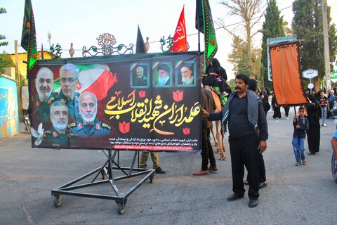 تصاویر/ آیین ورود نمادین کاروان امام حسین(ع) در شهر جوپار