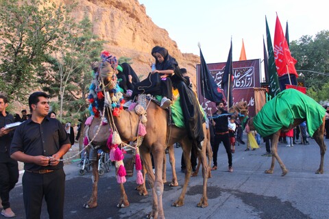 تصاویر/ آیین ورود نمادین کاروان امام حسین(ع) در شهر جوپار