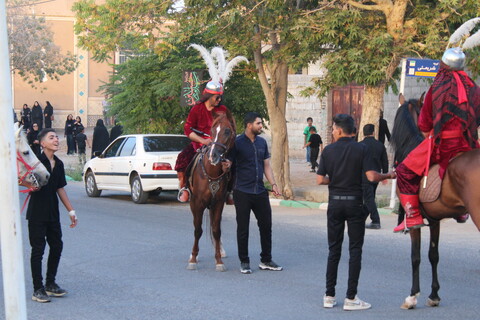 تصاویر/ آیین ورود نمادین کاروان امام حسین(ع) در شهر جوپار