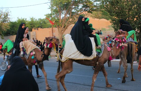 تصاویر/ آیین ورود نمادین کاروان امام حسین(ع) در شهر جوپار