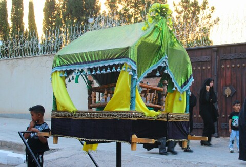 تصاویر/ آیین ورود نمادین کاروان امام حسین(ع) در شهر جوپار