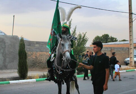 تصاویر/ آیین ورود نمادین کاروان امام حسین(ع) در شهر جوپار