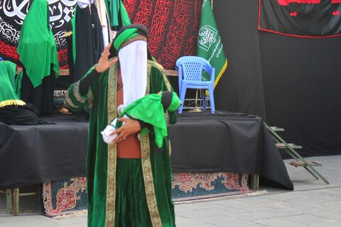 تصاویر/ اجرای تعزیه در صحن امامزادگان شهر جوپار