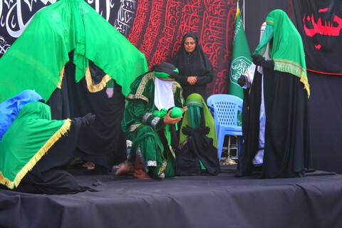 تصاویر/ اجرای تعزیه در صحن امامزادگان شهر جوپار