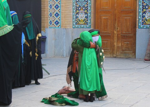 تصاویر/ اجرای تعزیه در صحن امامزادگان شهر جوپار