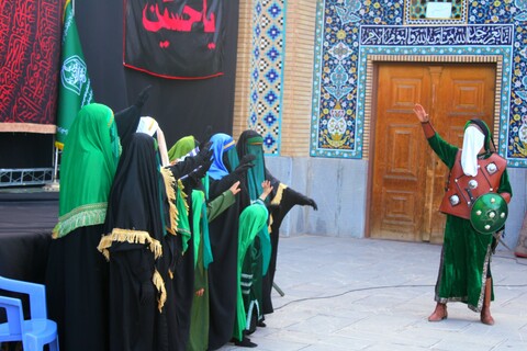 تصاویر/ اجرای تعزیه در صحن امامزادگان شهر جوپار