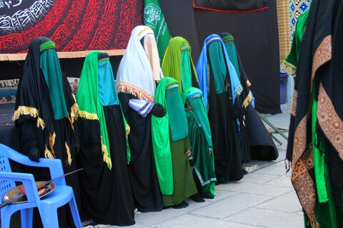 تصاویر/ اجرای تعزیه در صحن امامزادگان شهر جوپار