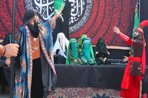 تصاویر/ اجرای تعزیه در صحن امامزادگان شهر جوپار