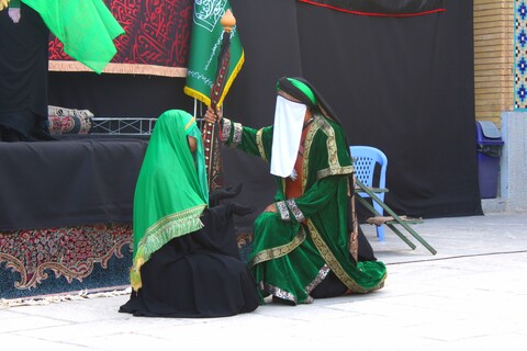 تصاویر/ اجرای تعزیه در صحن امامزادگان شهر جوپار