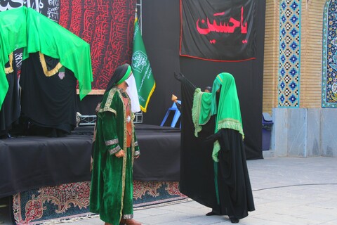 تصاویر/ اجرای تعزیه در صحن امامزادگان شهر جوپار