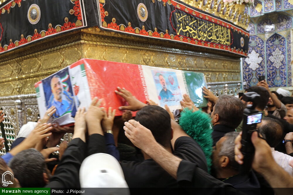 تشییع و تدفین قاضی شهید در قم + عکس