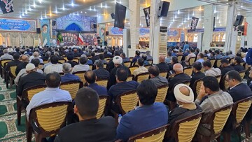 فیلم| مراسم گرامیداشت شهادت فرماندهان و دانشمندان هسته‌ای در بوشهر