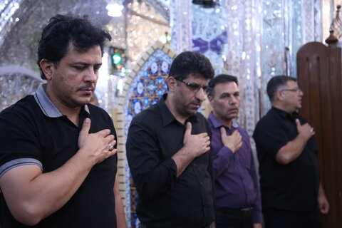 تصاویر| مراسم عزاداری شب چهارم محرم در حرم مطهر سیدعلاالدین حسین(ع)