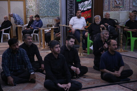 تصاویر| مراسم عزاداری شب چهارم محرم در حرم مطهر سیدعلاالدین حسین(ع)