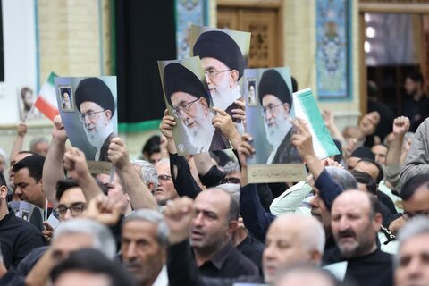 تصاویر /مراسم باشکوه گرامیداشت شهدای حملات تروریستی رژیم جعلی صهیونیستی  در قزوین برگزار شد