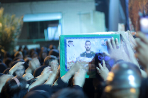 تصاویر| وداع با پیکر شهدای اقتدار ملی در کهف شهدای بیرجند