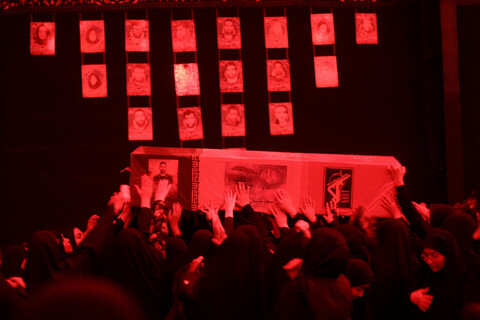 تصاویر| وداع با پیکر شهدای اقتدار ملی در کهف شهدای بیرجند