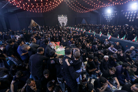 تصاویر| وداع با پیکر شهدای اقتدار ملی در کهف شهدای بیرجند