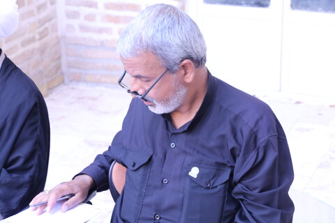 مراسم روضه خوانی روز چهارم محرم در مدرسه علمیه شفیعیه یزد