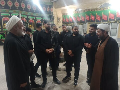 تصاویر/ سرکشی امام جمعه برازجان به مراسمات عزاداری محرم