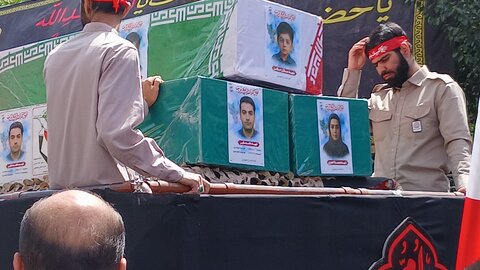 تصاویر مراسم تشییع  ۴ شهیدحمله صهیونیستی در مشهد