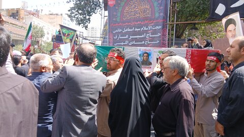 تصاویر مراسم تشییع  ۴ شهیدحمله صهیونیستی در مشهد