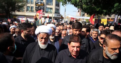 مراسم تشییع سه شهید راه قدس در اهواز