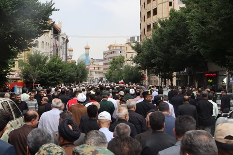 تصاویر/ مراسم تشییع پیکر مطهر شهید سردار سرتیپ پاسدار علیرضا لطفی در ارومیه