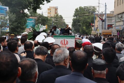 تصاویر/ مراسم تشییع پیکر مطهر شهید سردار سرتیپ پاسدار علیرضا لطفی در ارومیه